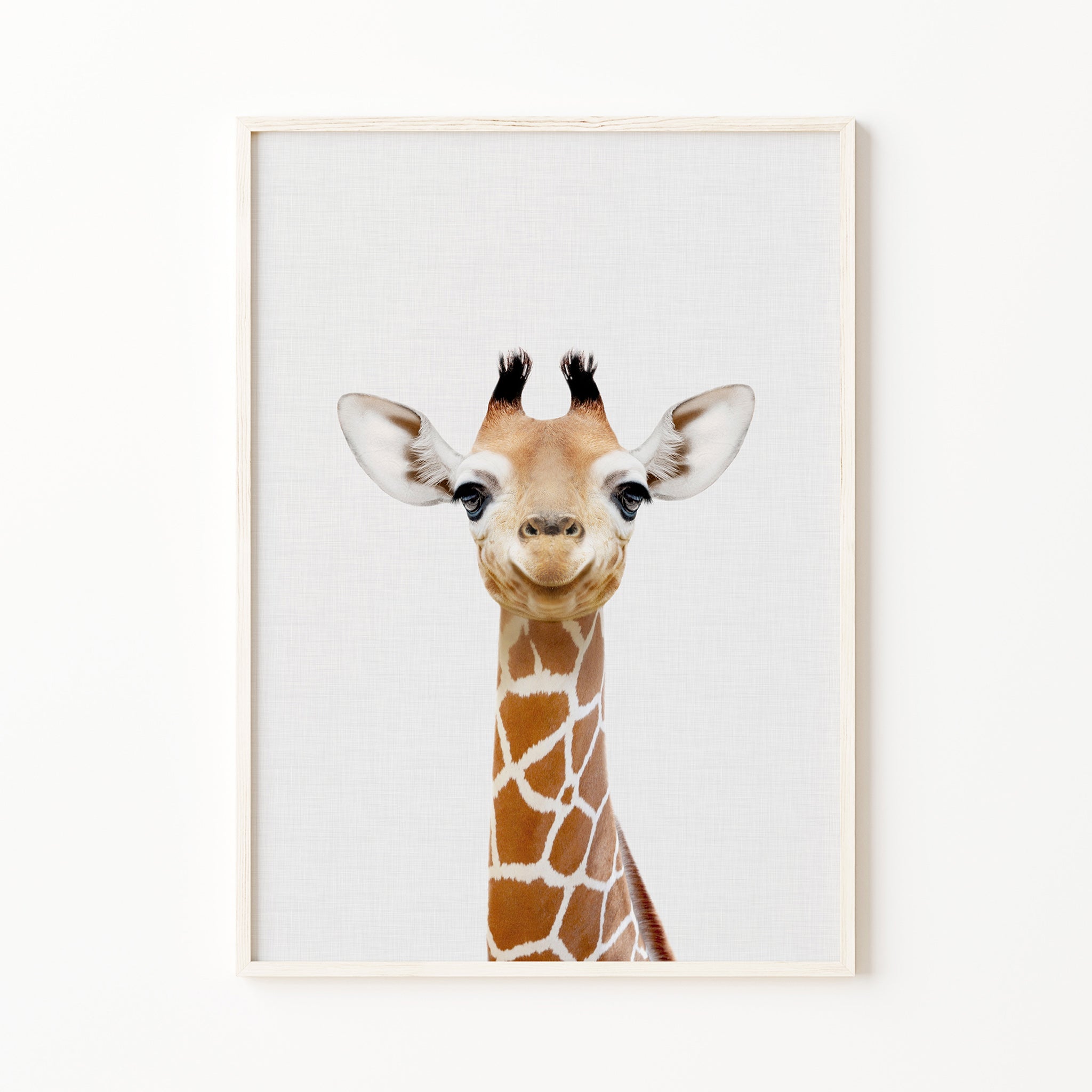 baby giraffe print baby animal print gender neutral safari nursery decor

