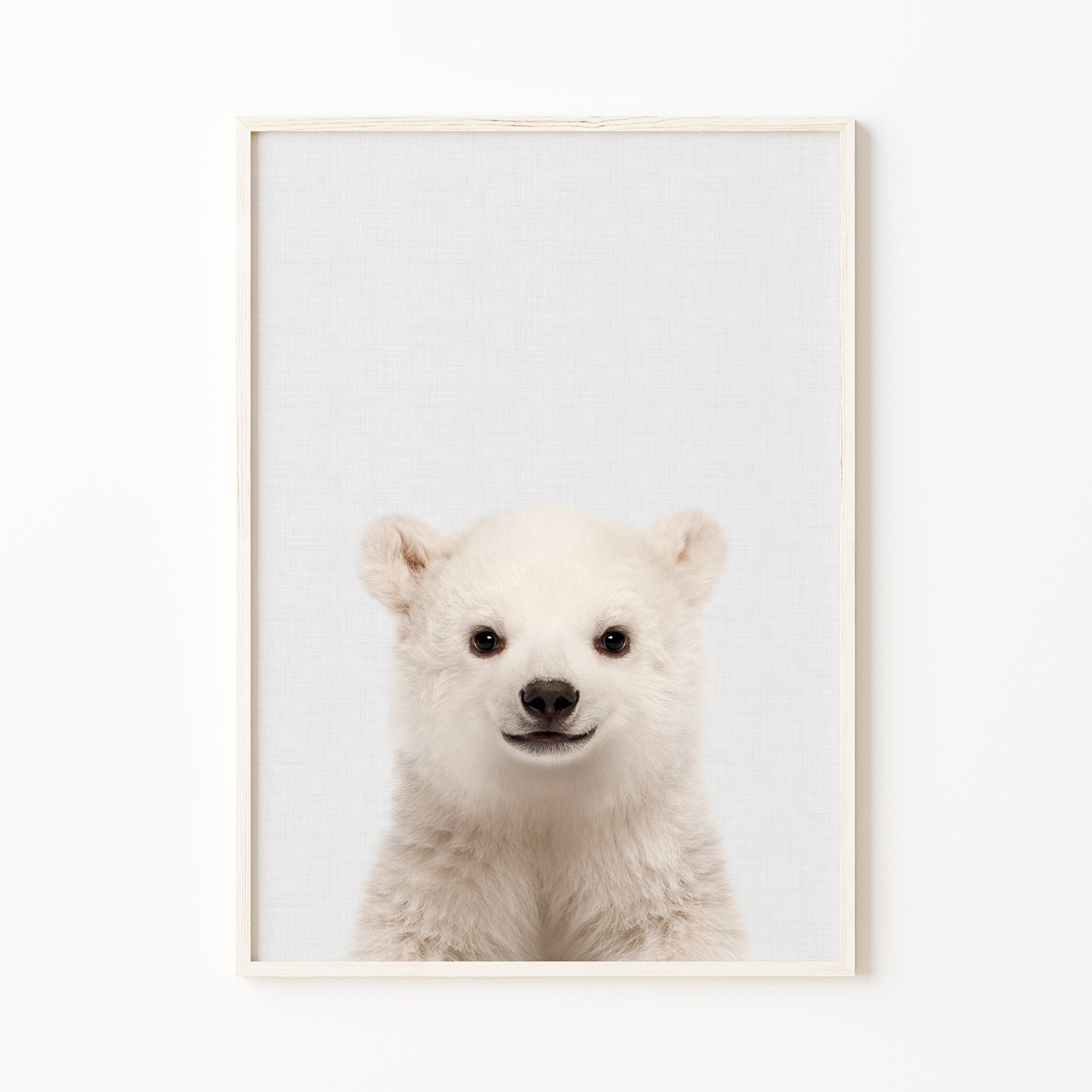 polar bear nursery print for gender neutral baby room


