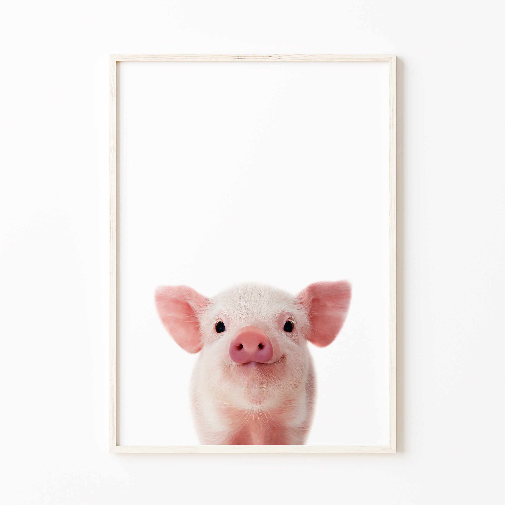 Baby pig nursery print baby animal print for nursery farm nursery decor

